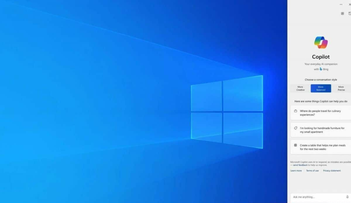 مايكروسوفت تطرح Copilot لأجهزة ويندوز 10