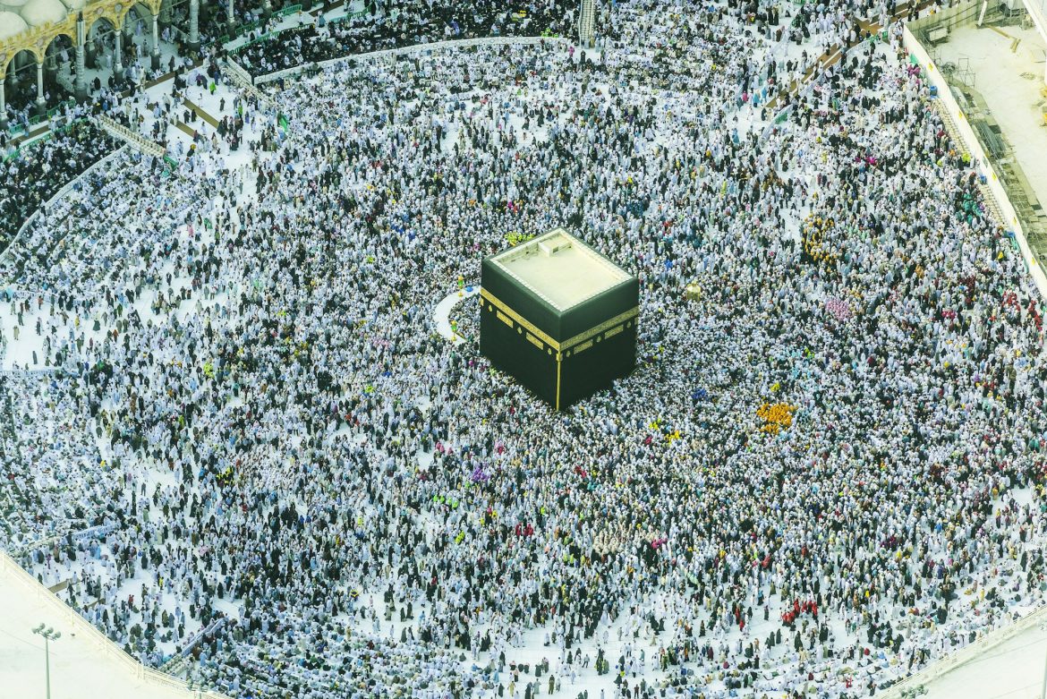 The Hajj annual Islamic pilgrimage to Mecca, Saudi Arabia
