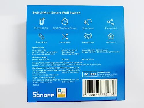 مراجعة تقنية ‌لمفتاح الحائط الذكي ​سونوف​ M5-3C-86: الأداء والمزايا
