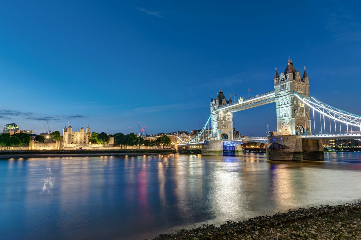 The Tower Bridge and the Tower of London