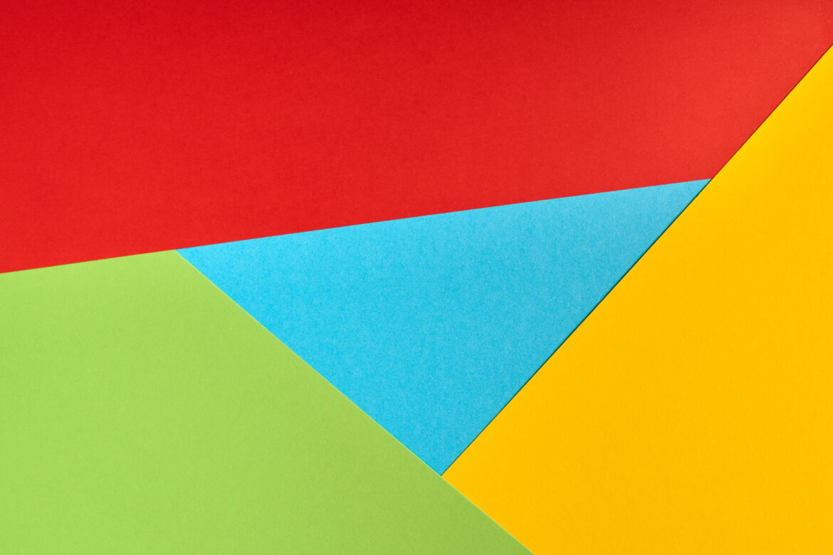 Popular browser logo from paper متصفح جوجل كروم