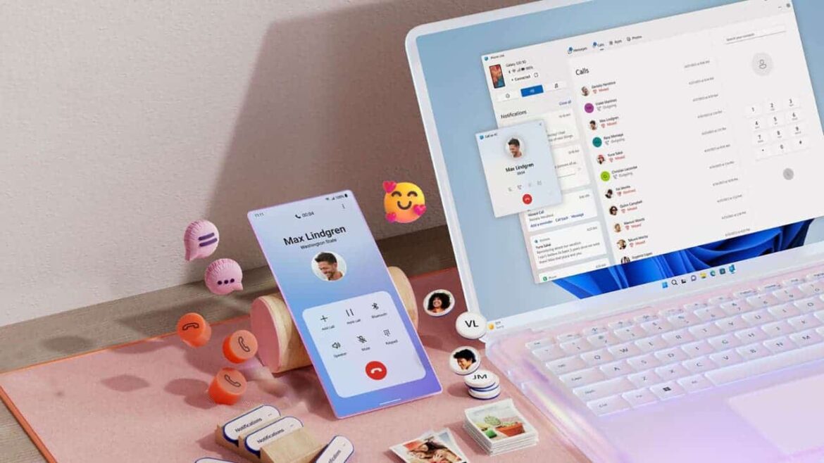 لوحة "رابط الهاتف" الجديدة في قائمة بدء ويندوز 11