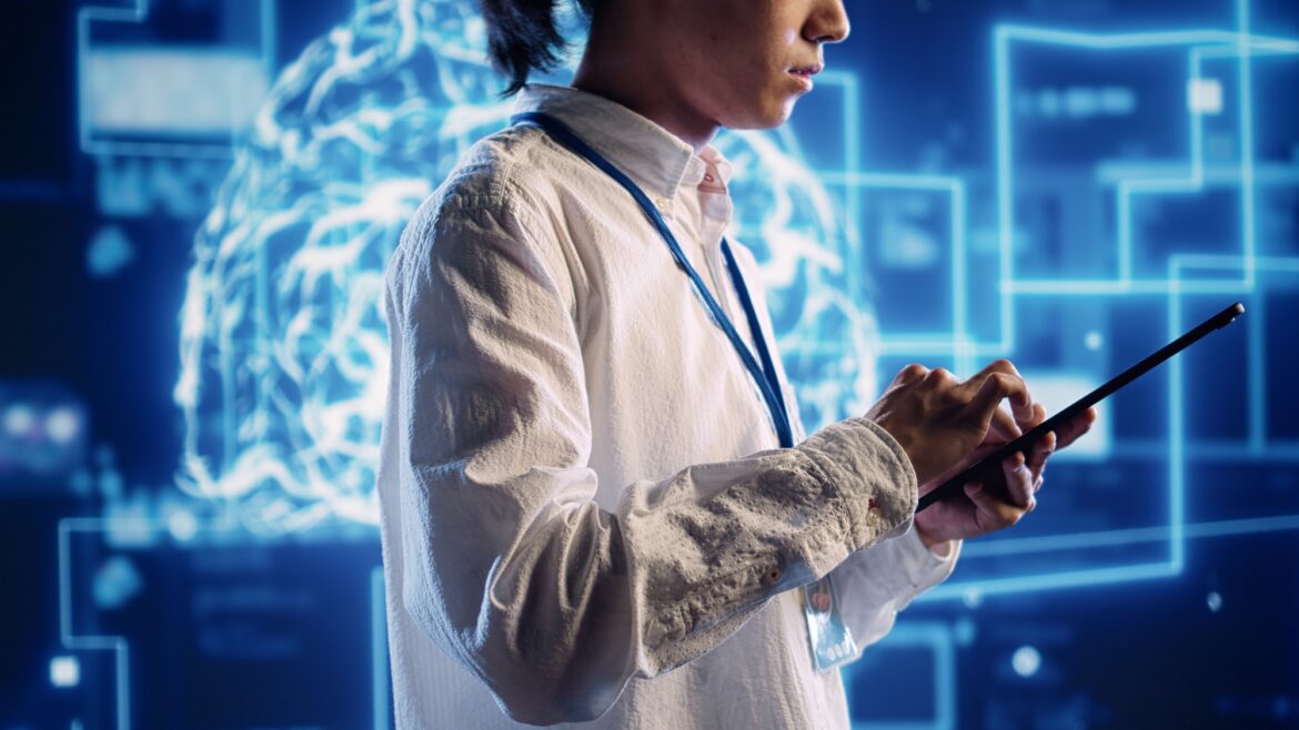 Expert doing AI human brain simulation