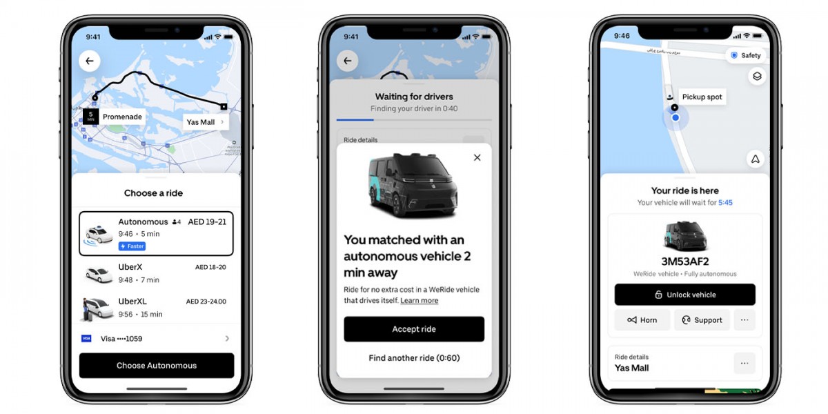 صورة أخرى لسيارة أجرة ذاتية القيادة