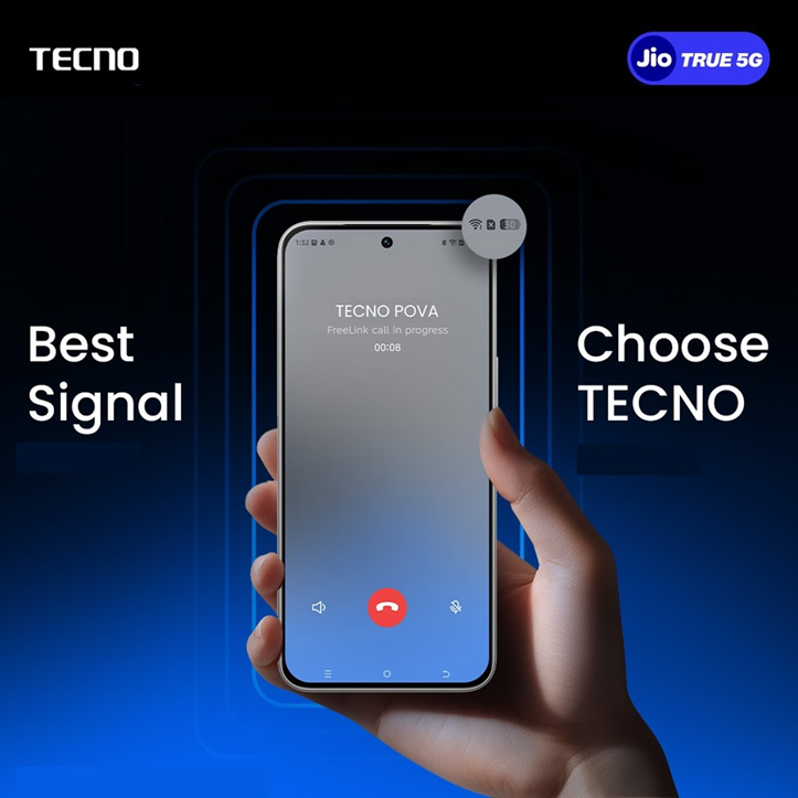 Tecno meets Jio’s 5G network requirements
