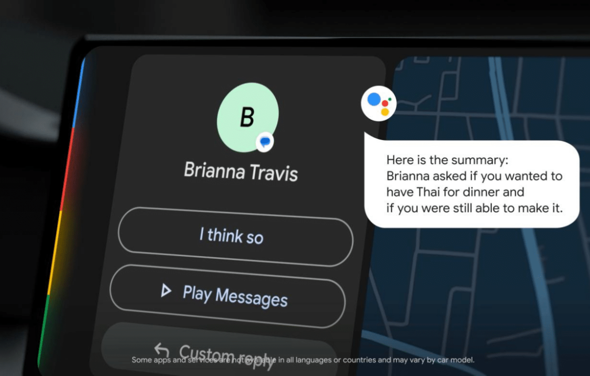 جوجل تجلب الذكاء الاصطناعي إلى أندرويد أوتو
