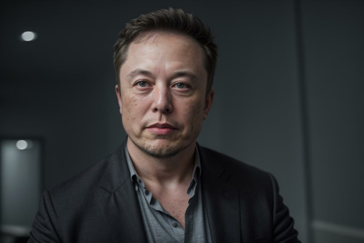 صورة منشأة بالذكاء الاصطناعي لإيلون ماسك من قبل بوابة الذكاء الاصطناعي