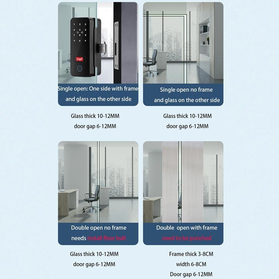 مراجعة تقنية: قفل الباب الزجاجي الذكي من تويا ببصمة البلوتوث