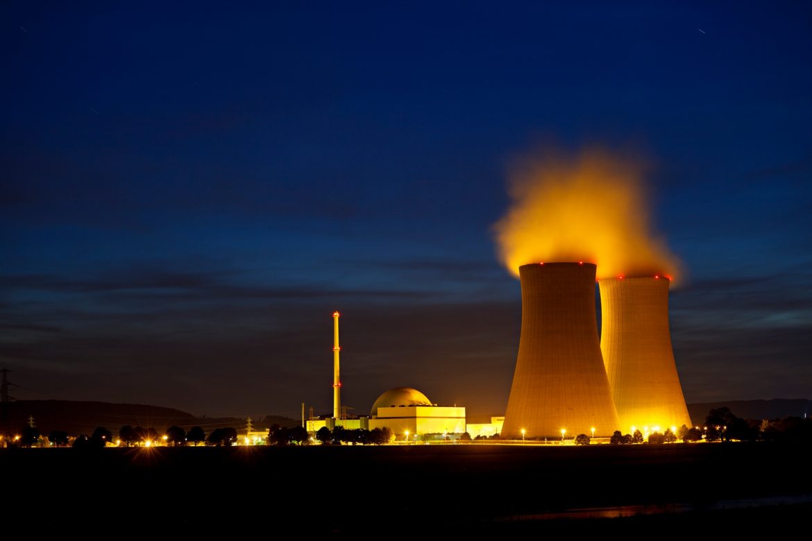 Nuclear Power Station At River