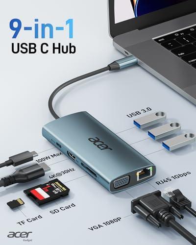 موزع USB-C من آيسر: حل شامل لتوصيل الأجهزة بسهولة!