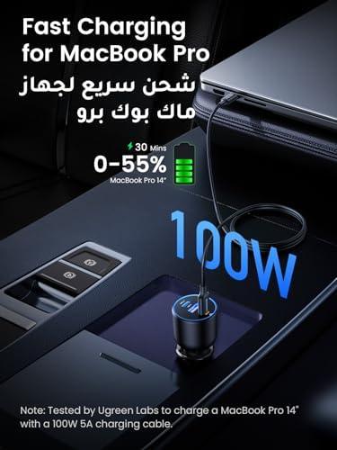 استعراض شاحن السيارة يوجرين⁤ 130 واط: شحن ⁣سريع وموثوق!