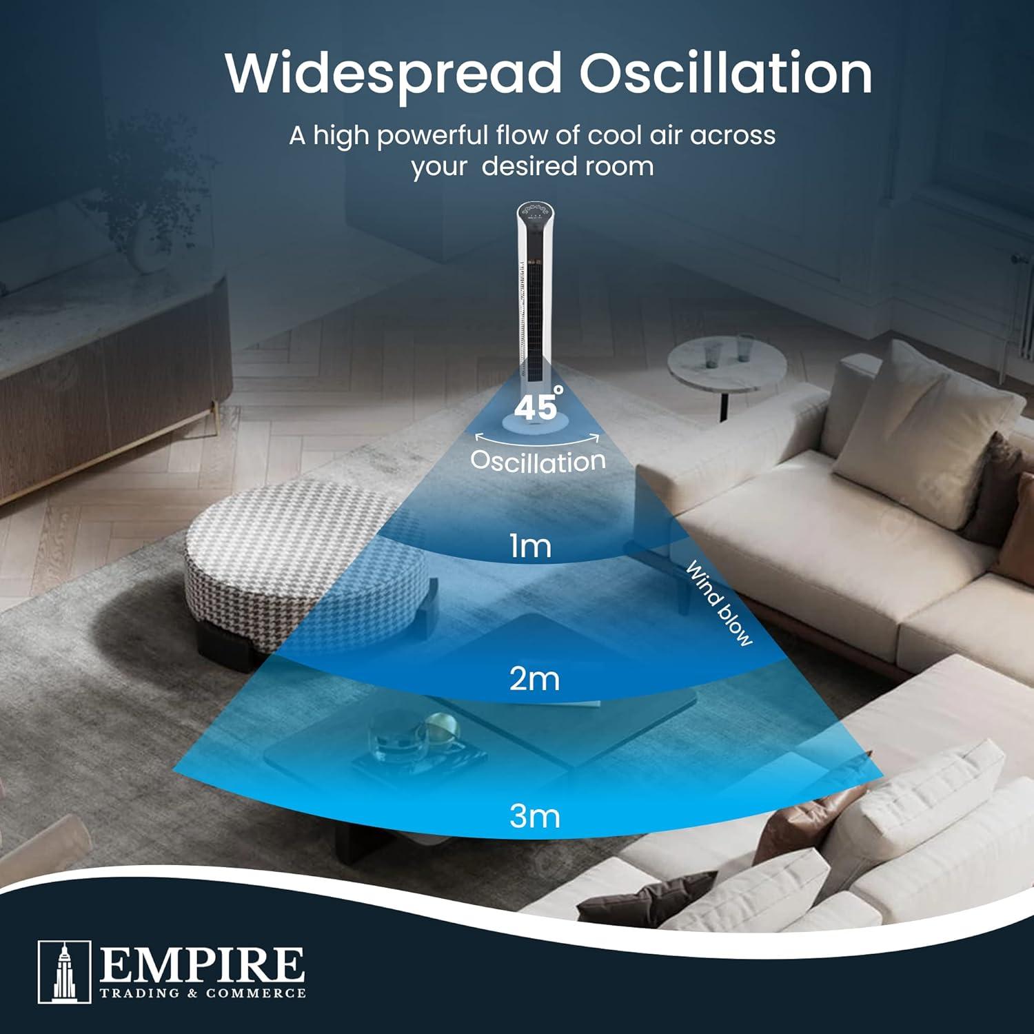 تقييم شامل لمروحة Empire البرجية: الأداء والتصميم المثالي