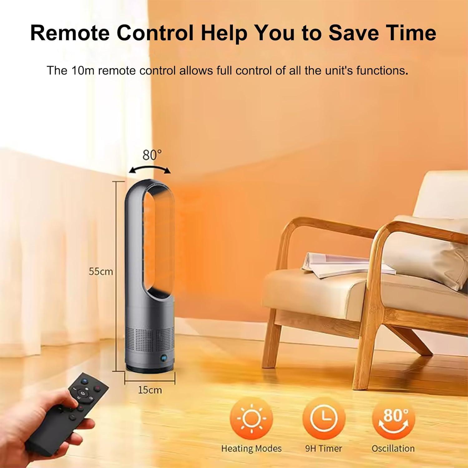 استعراض شامل لمروحة برج بدون شفرات: الراحة والأمان!