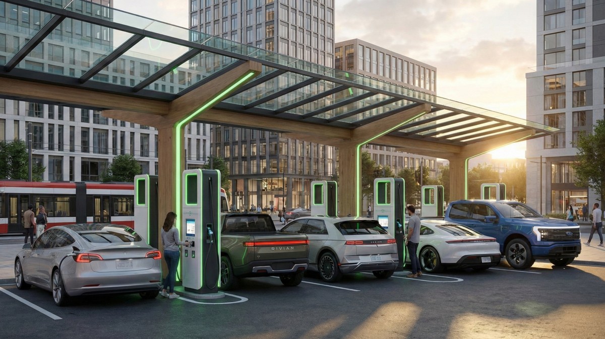 صورة توضيحية للسيارات الكهربائية