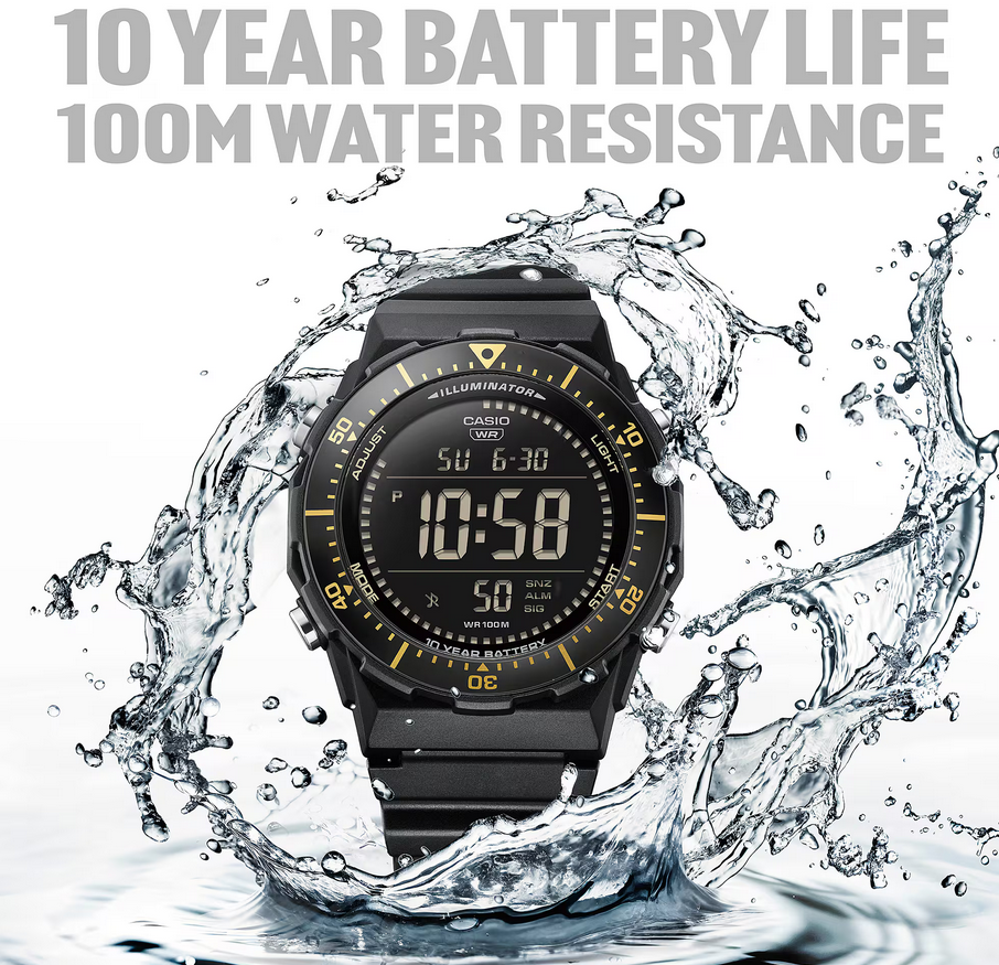 Casio AE1700H Series Digital Watches with Fishing Mode