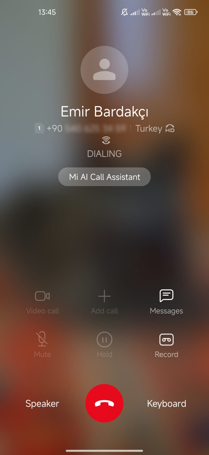 صورة توضح مشكلة الصوت في المكالمات