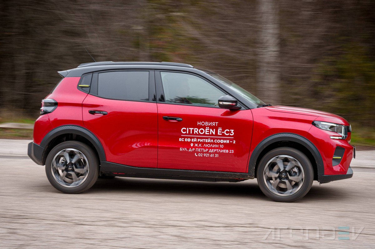 سيتروين e-C3 أثناء الحركة
