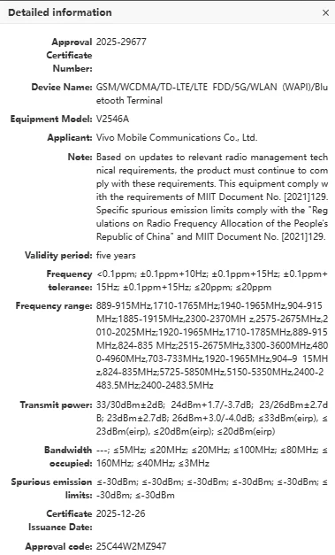 iQOO 15 Ultra SRRC certified