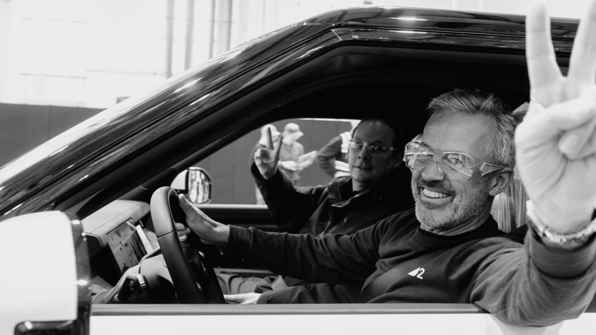 Rivian celebrates first R2 units rolling off production line - source: Rivian