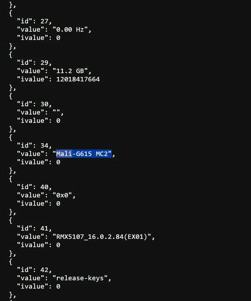 Realme P4 Power Geekbench