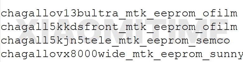 مستشعرات كاميرا Xiaomi 17T