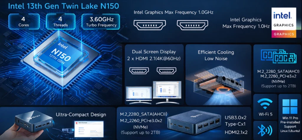 جهاز الكمبيوتر المصغر BMAX B4 Ultra