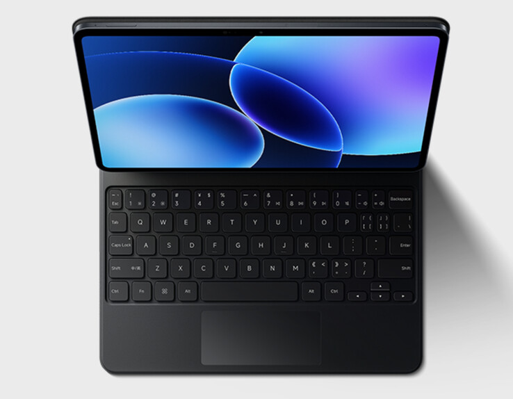Xiaomi's keyboard accessory for the Pad 8 Pro view from the top down.