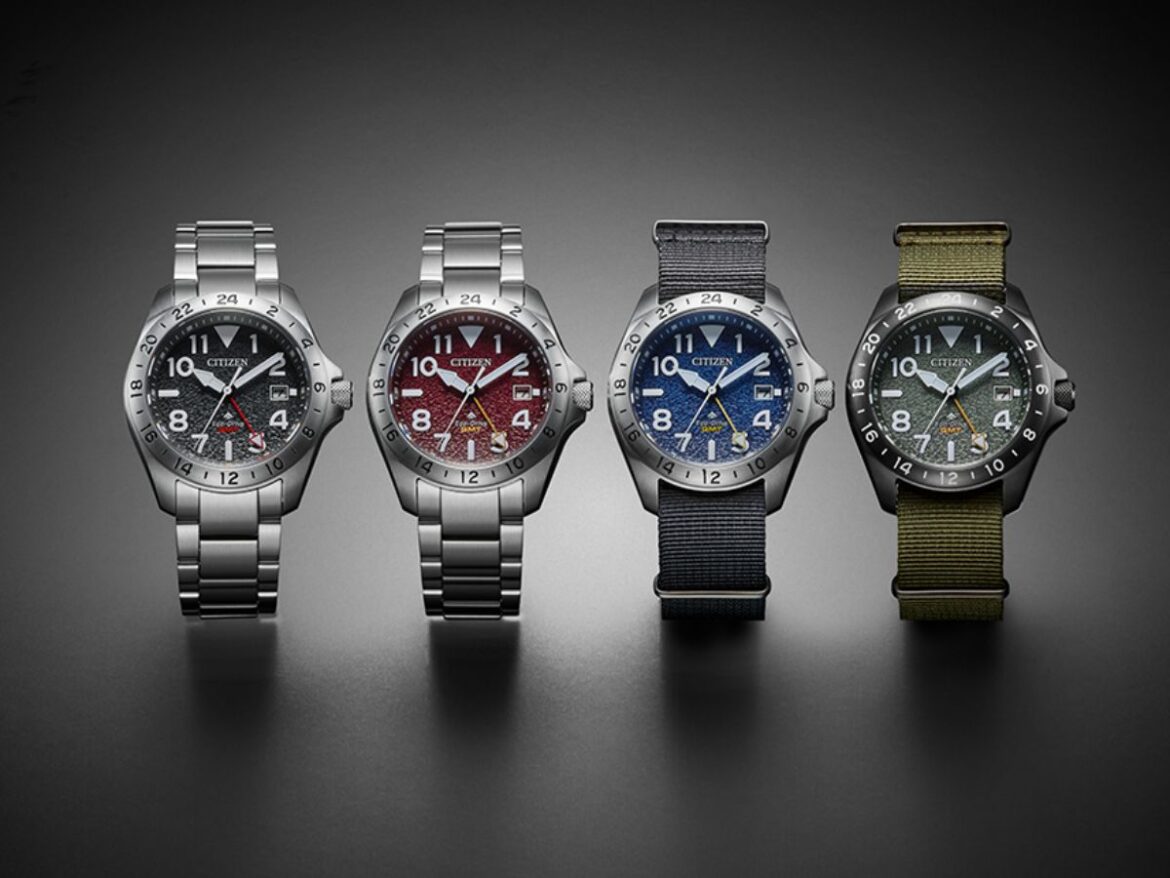 Citizen launches three new dual-time watches with textured dials