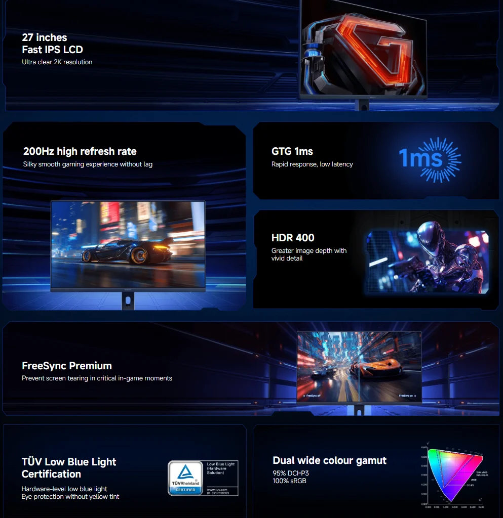 Xiaomi 2k Gaming Monitor G27Qi 2026