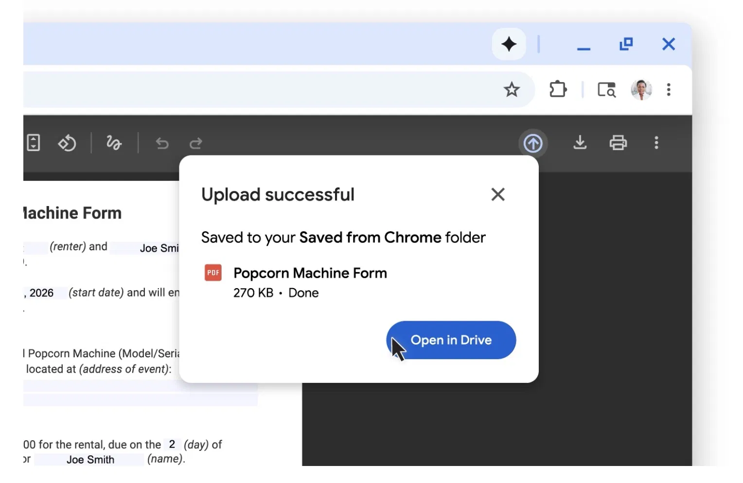 فتح PDF في Drive