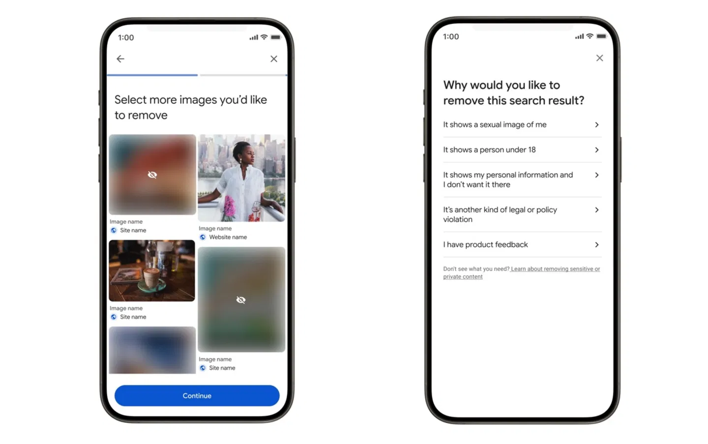 Eliminar fotos explícitas en Google