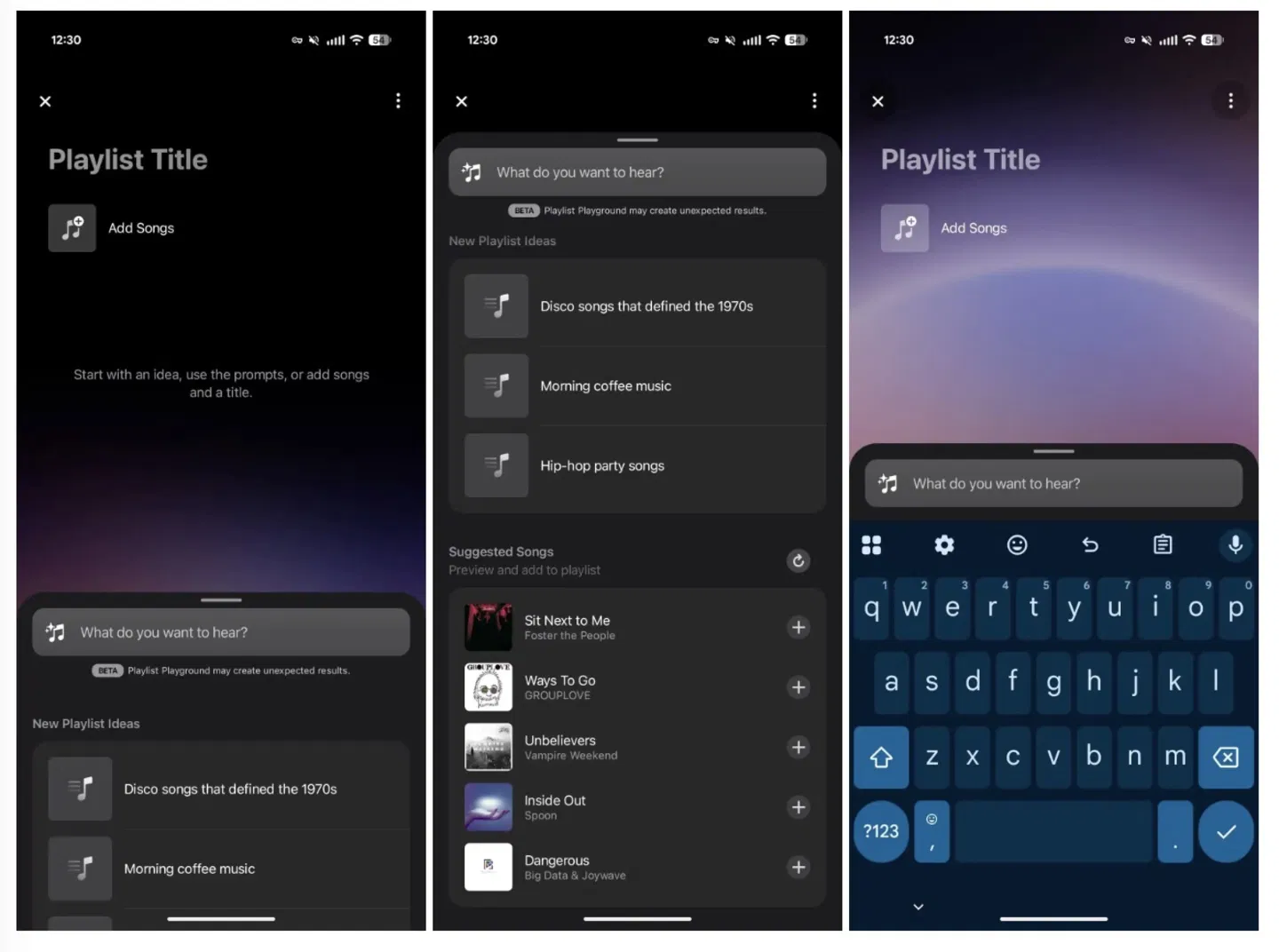 إنشاء قائمة تشغيل باستخدام الذكاء الاصطناعي في Apple Music