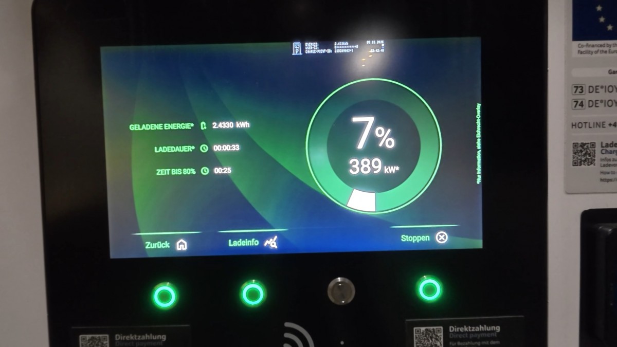 The iX3 managed to reach 389 kWh charging speed - source: Car Maniac/YouTube