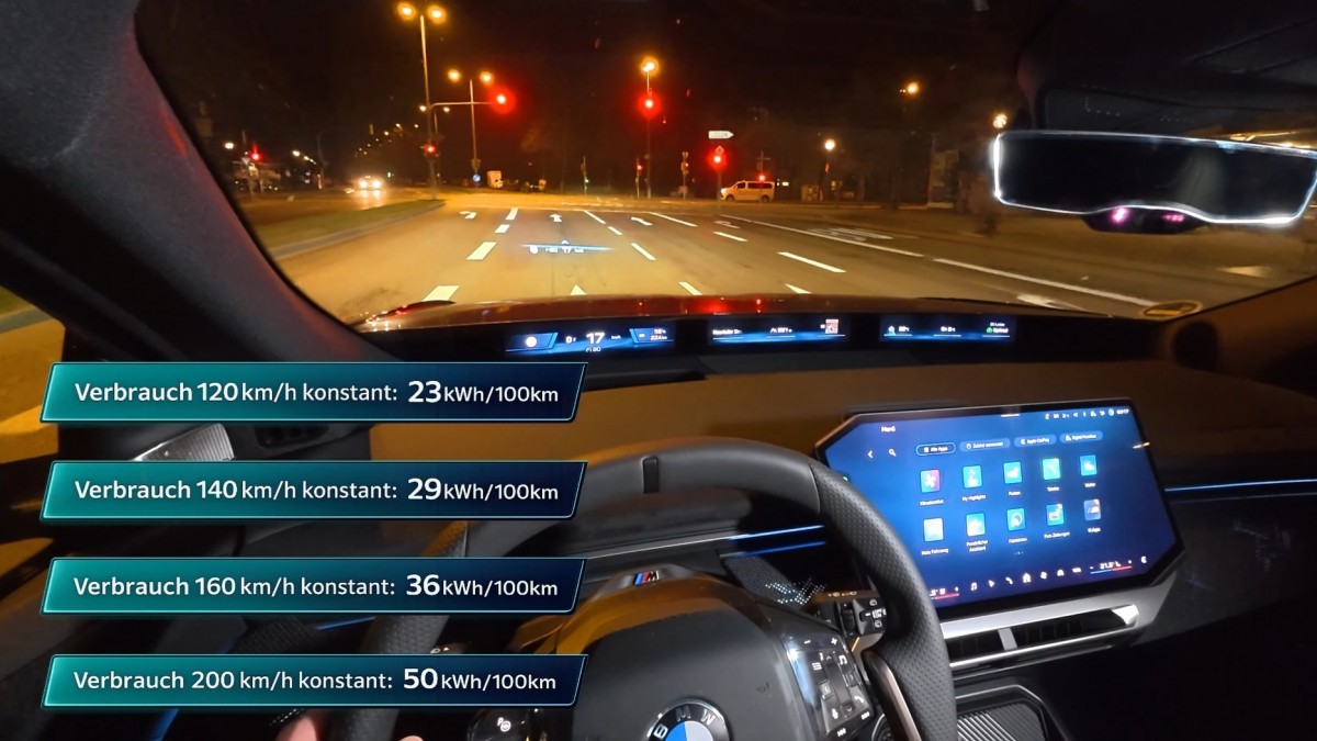 BMW iX3 test results - source: Car Maniac/YouTube