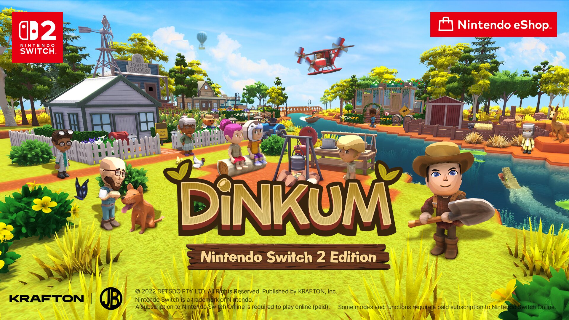 KRAFTON تحتفل بالذكرى الأولى لـ Dinkum: تحديث ضخم وإطلاق رسمي على Nintendo Switch 2