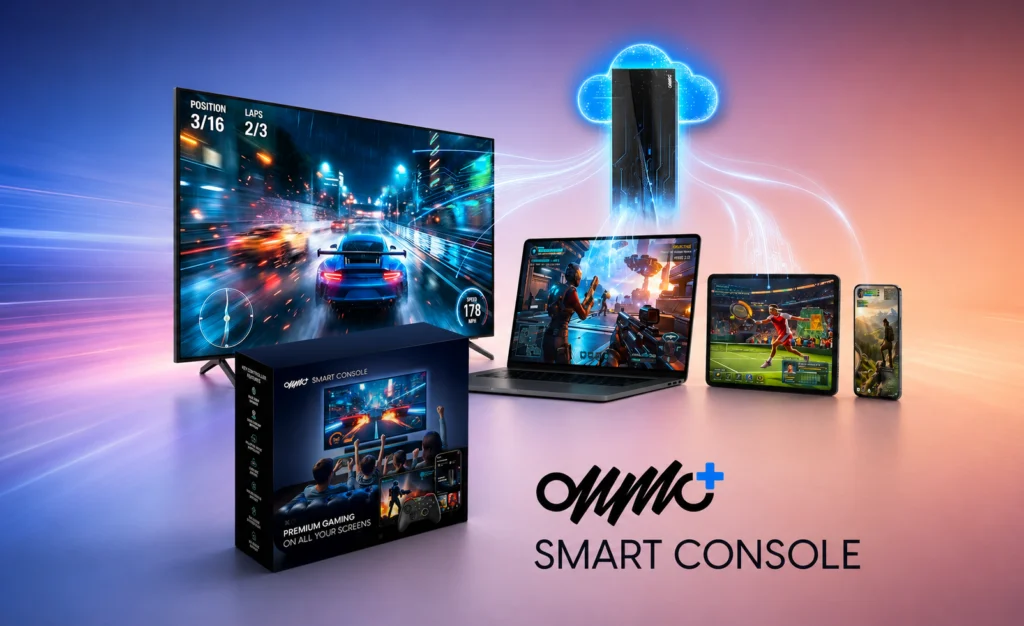 إطلاق وحدة التحكم الذكية Onmo+ مع وحدة تحكم احترافية واشتراك ألعاب لمدة 3 أشهر