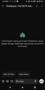 ChatQuest: The NLP3 Adventure