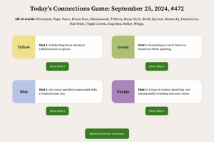 Connections Hint.ai