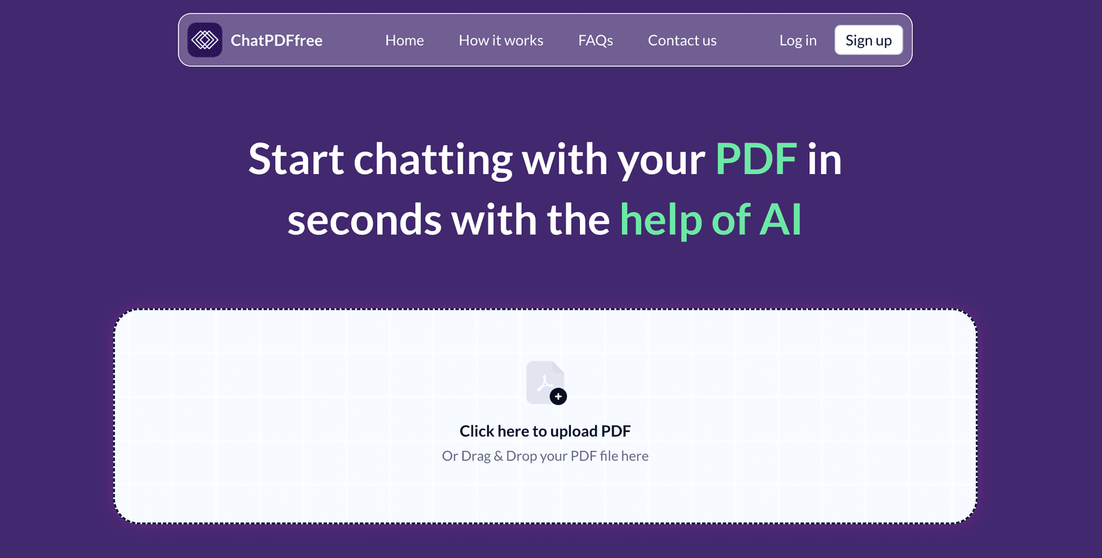 واجهة Chat-pdf.net