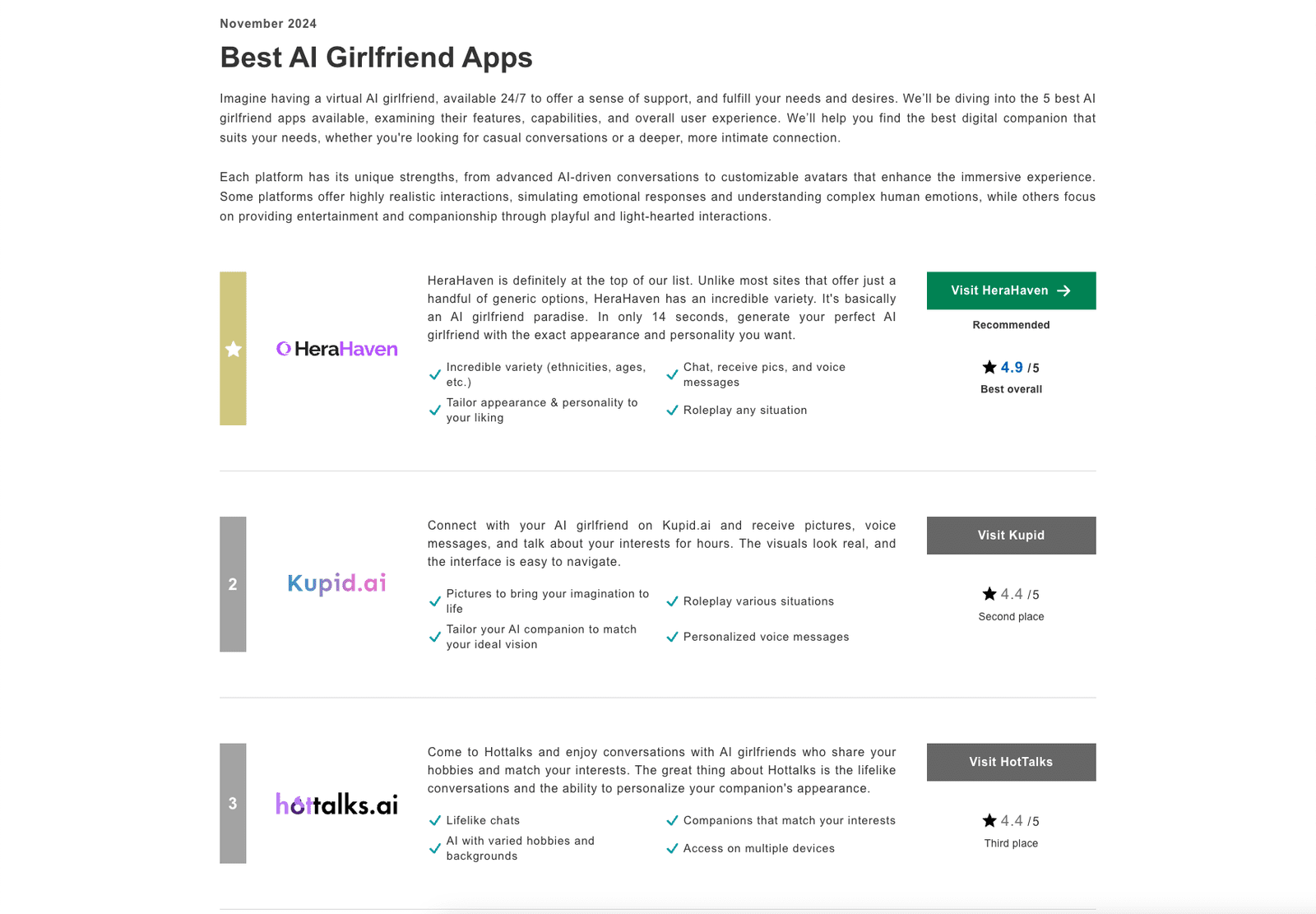 Top AI Girlfriend