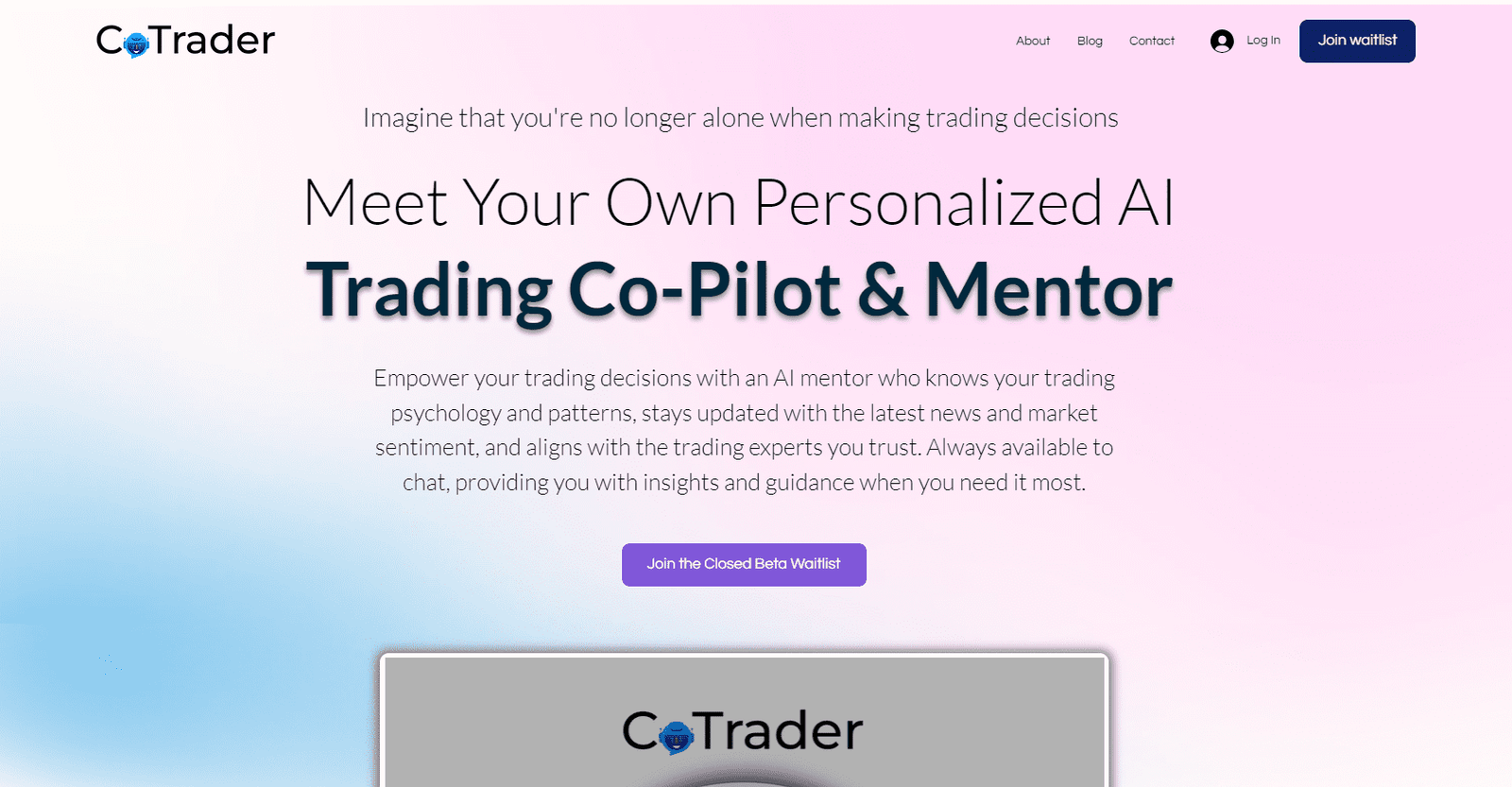 واجهة CoTrader AI