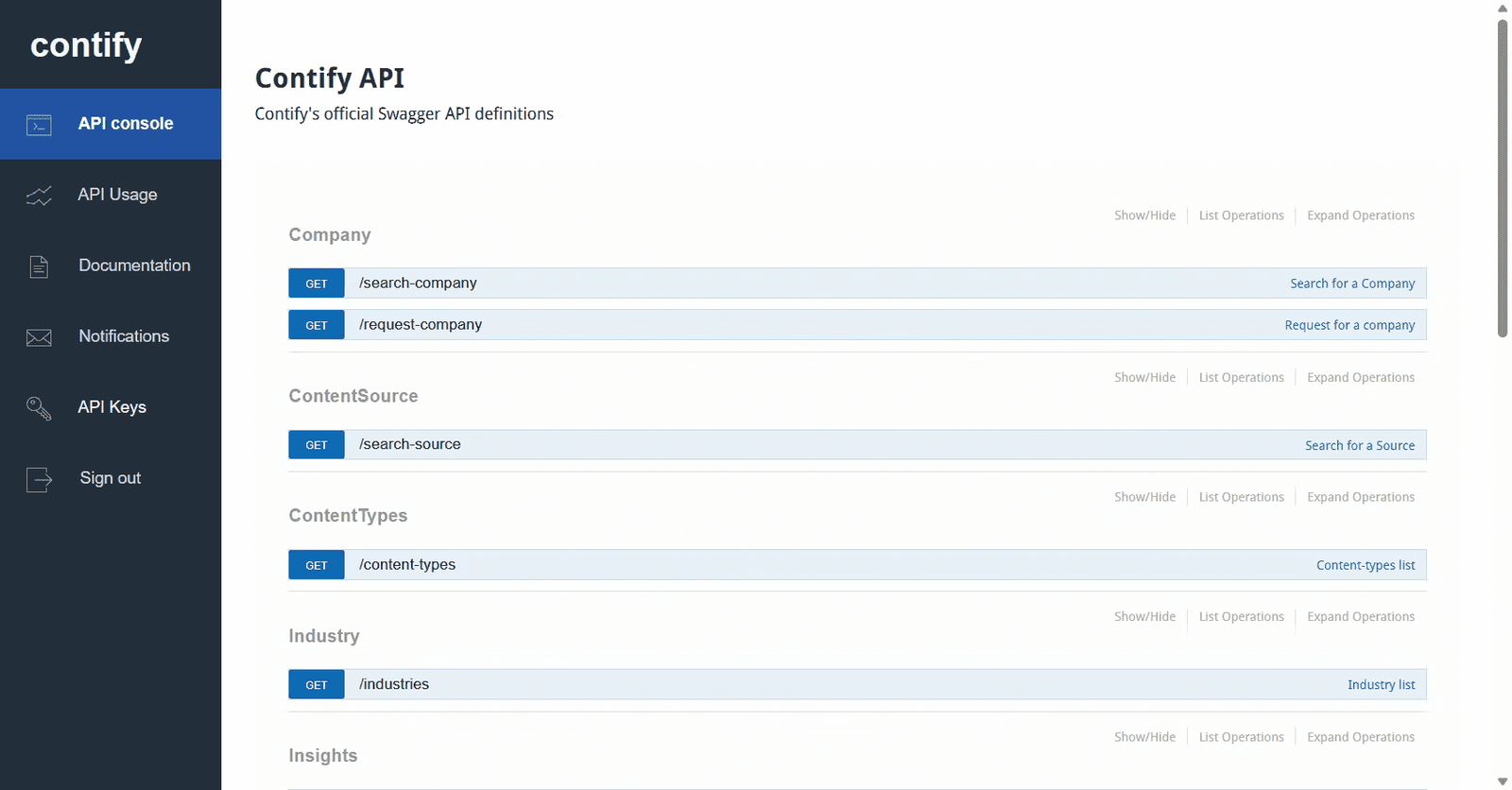 واجهة News API by Contify