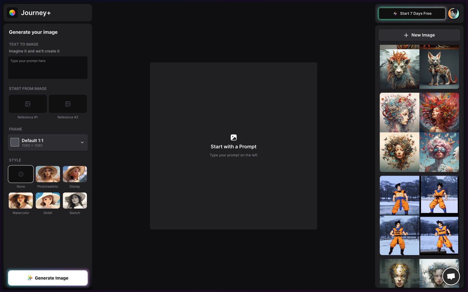 واجهة Journey Plus