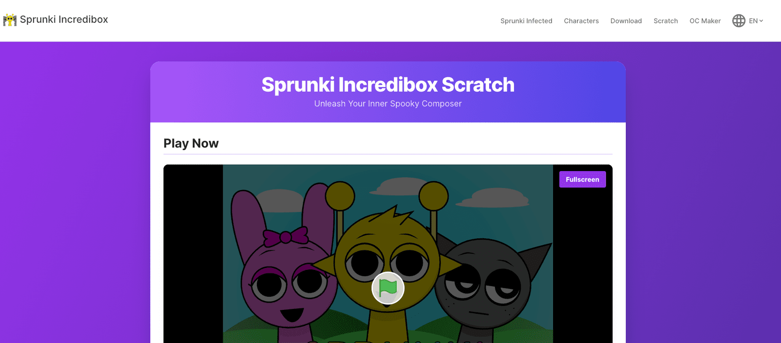 واجهة Sprunki Games