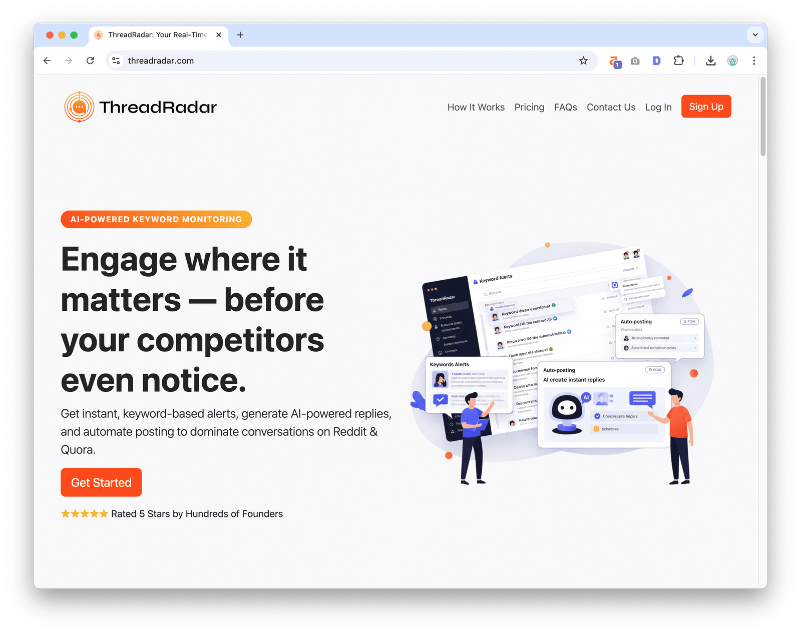 واجهة ThreadRadar