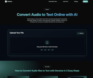DeVoice – تحويل الصوت إلى نص