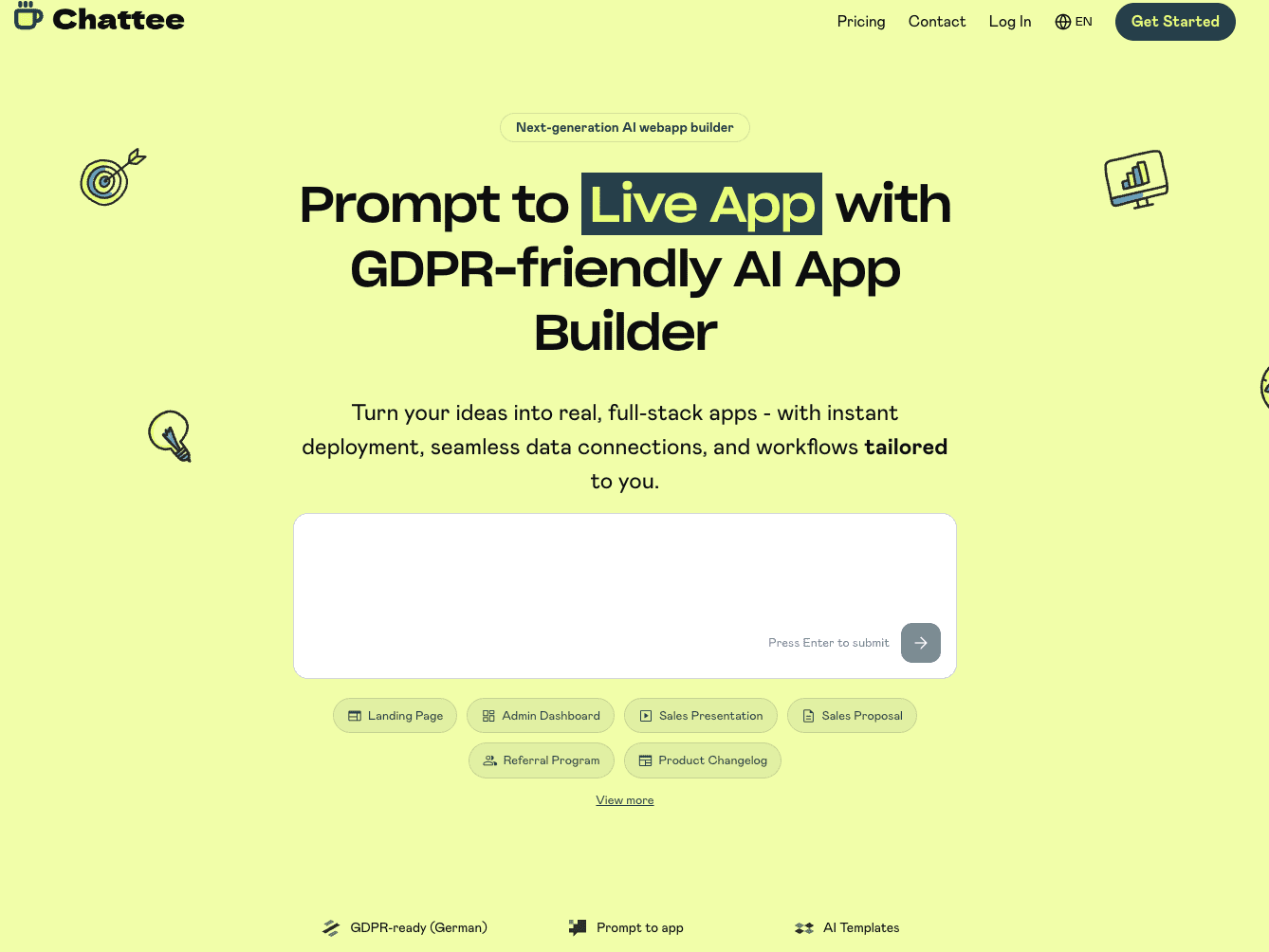 Chattee – AI App Builder
