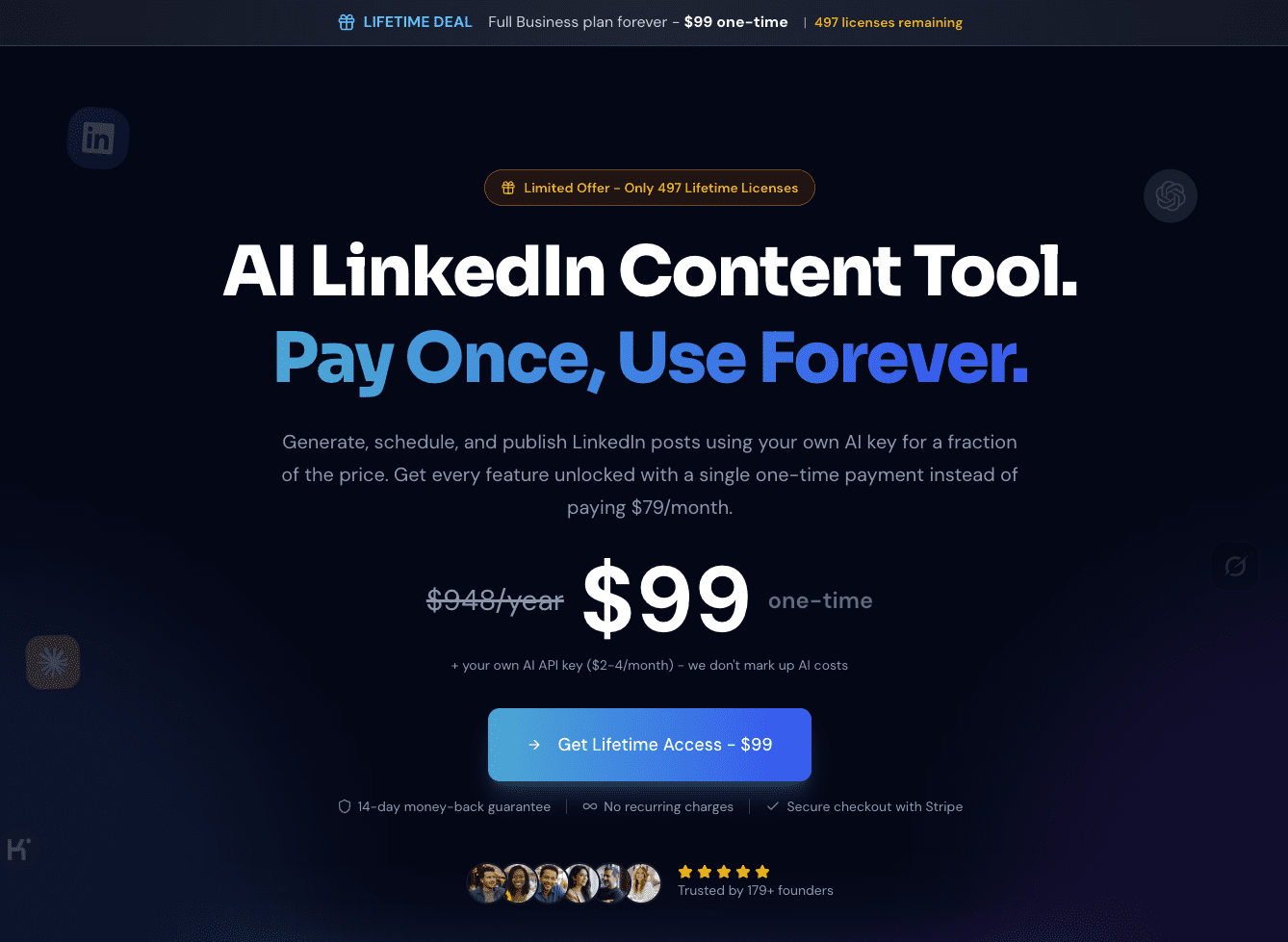 واجهة LinkedGrow