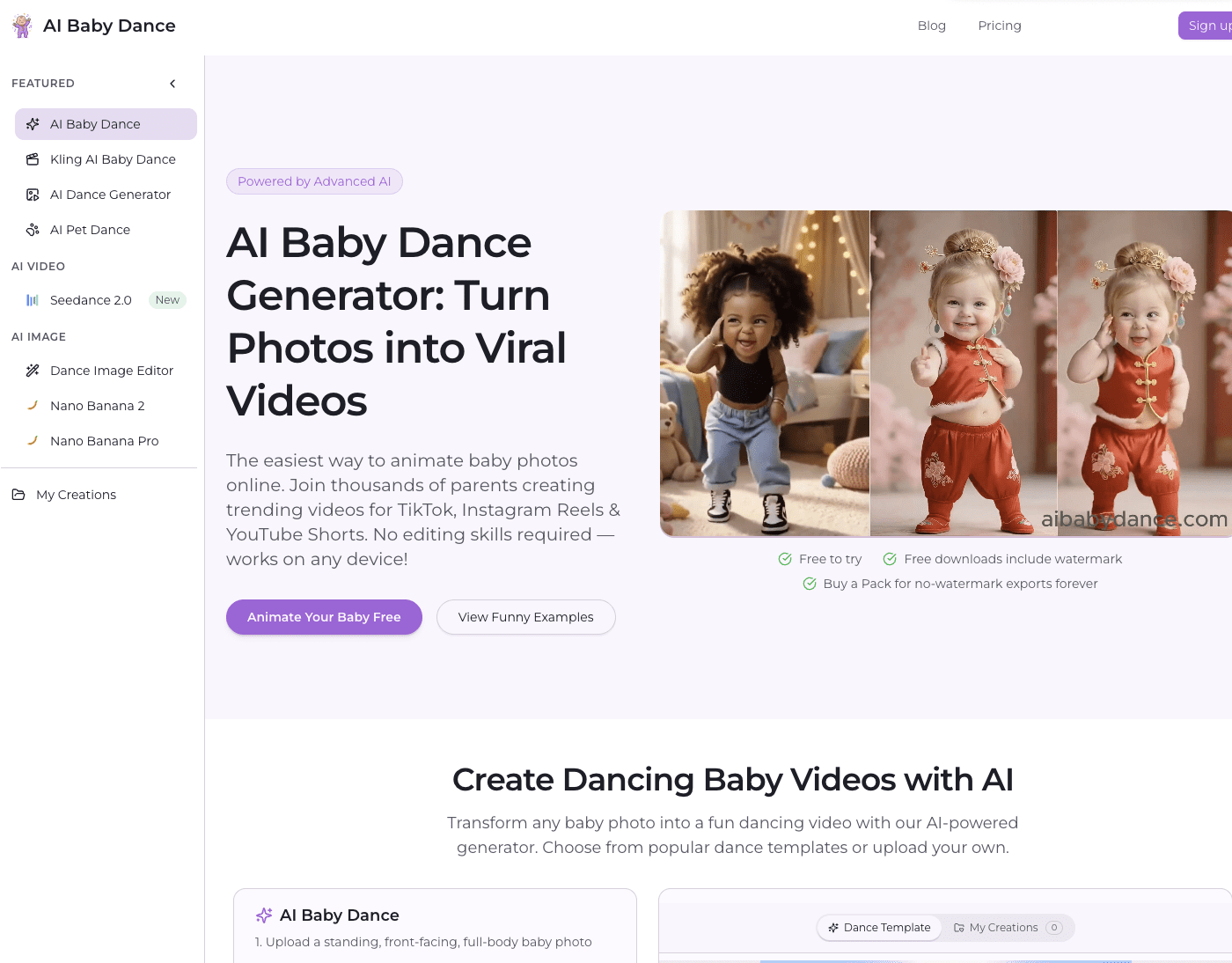 AI Baby Dance