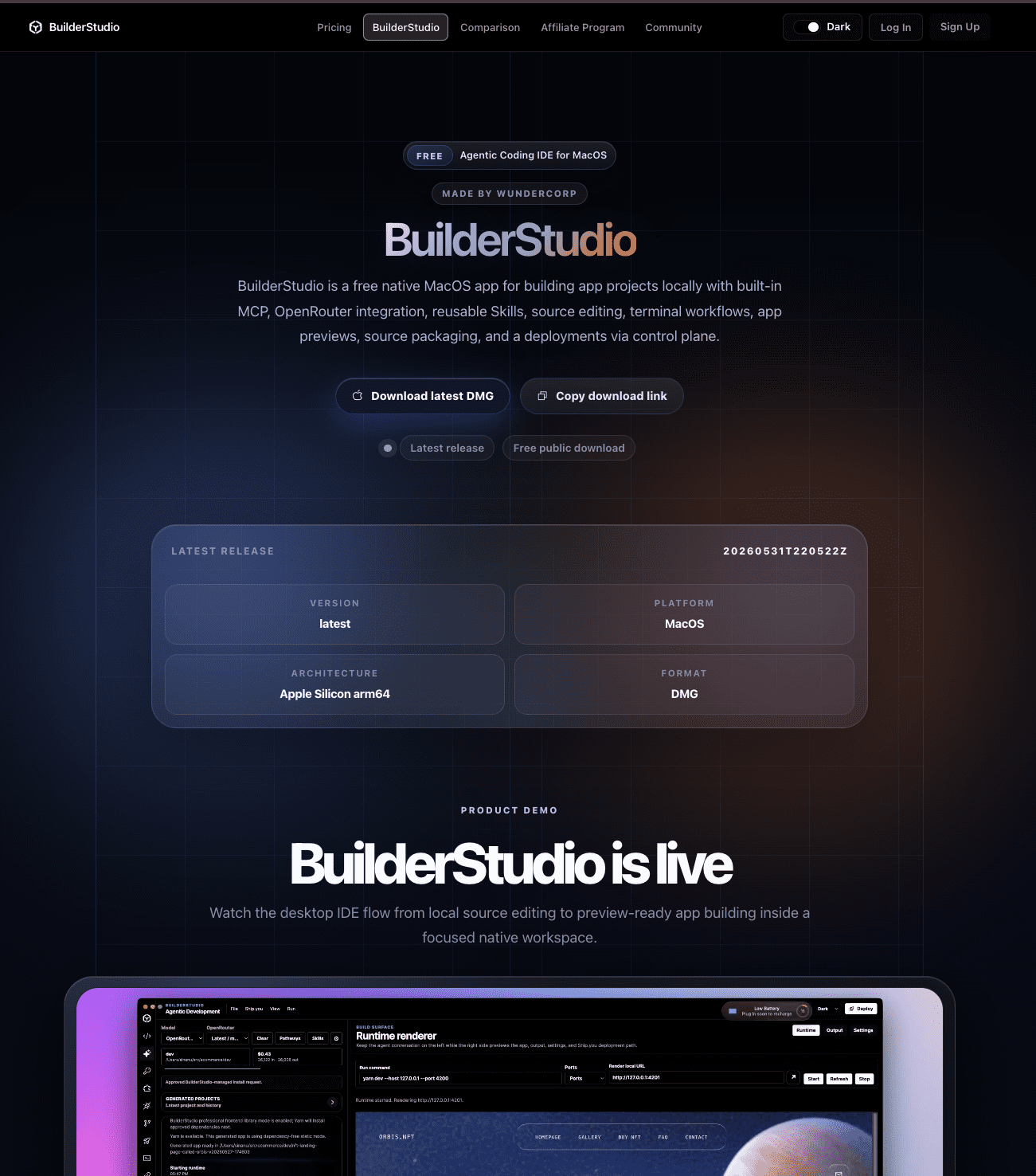 واجهة BuilderStudio